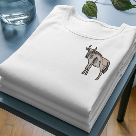 Embroidered Women's Shirt ''Gnu''