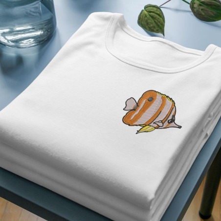 Embroidered Women's Shirt ''Butterfly fish''