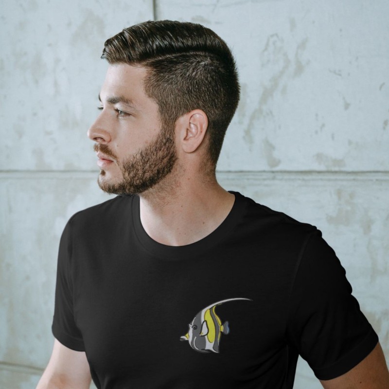 Embroidered Unisex's Shirt ''Angelfish''