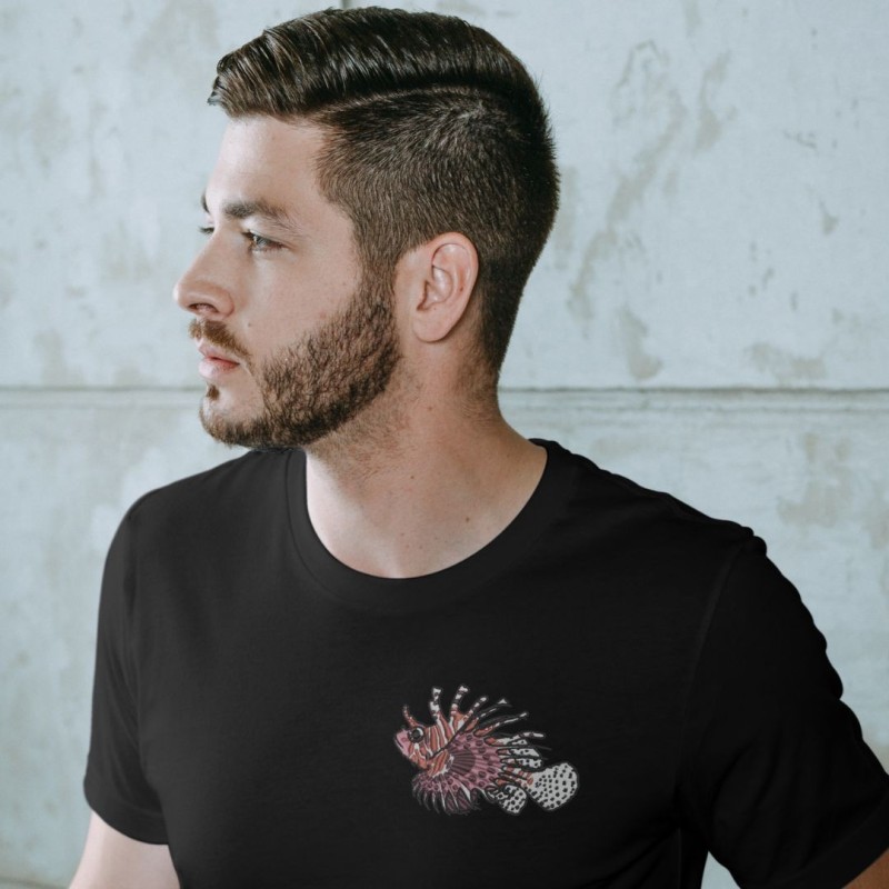 Embroidered Unisex's Shirt ''Lionfish''
