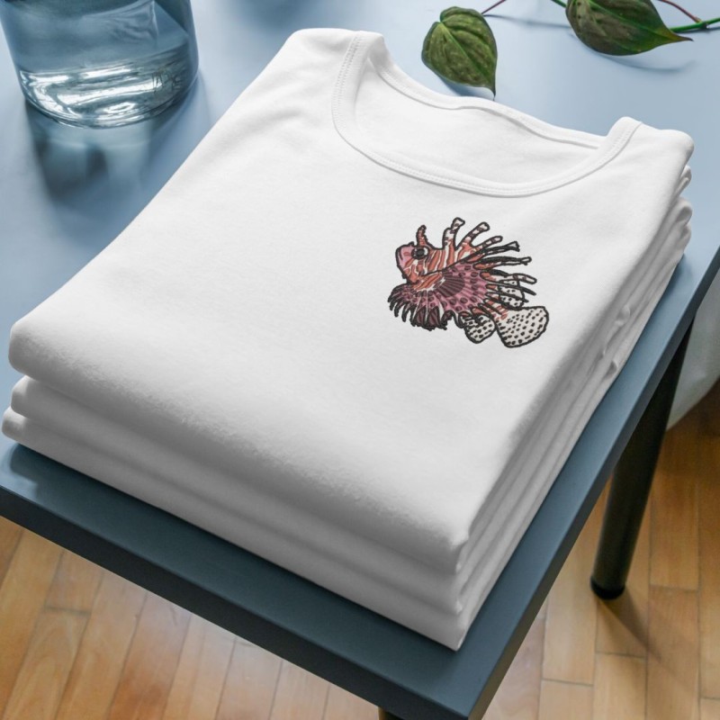 Embroidered Women's Shirt ''Lionfish''