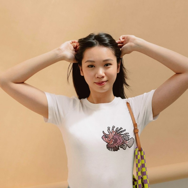 Embroidered Women's Shirt ''Lionfish''