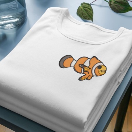 Chandail brodé Unisexe ''Poisson-clown''