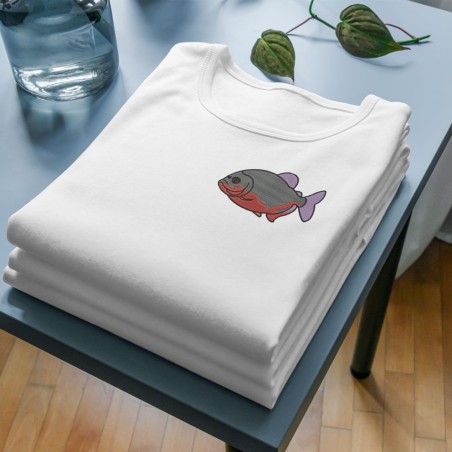 Chandail brodé Unisexe ''Piranha''
