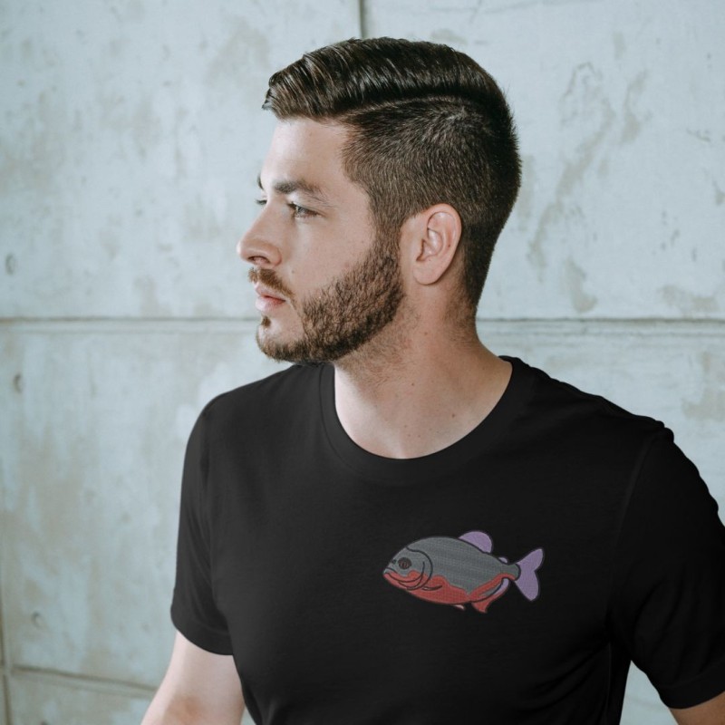 Embroidered Unisex's Shirt ''Piranha''