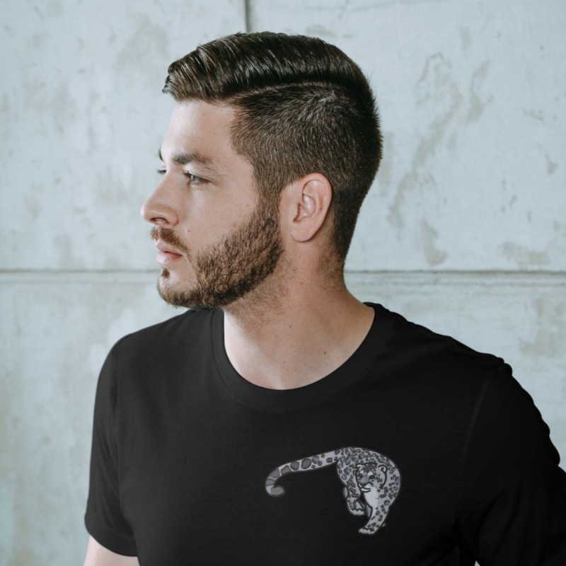 Embroidered Unisex's Shirt ''Snow Leopard''