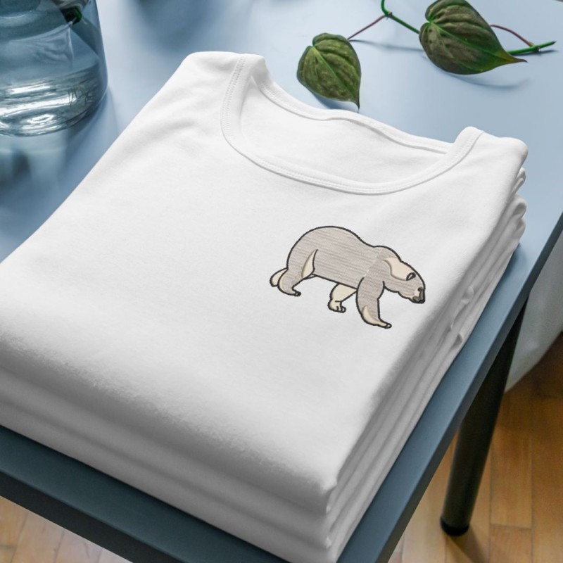 Embroidered Women's Shirt ''Polar Bear''