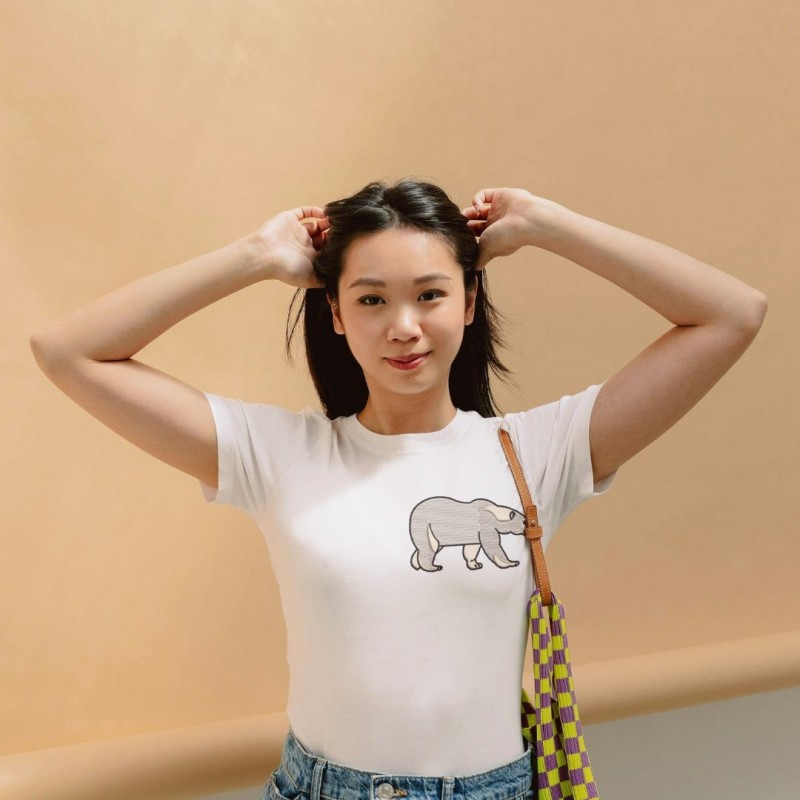 Embroidered Women's Shirt ''Polar Bear''