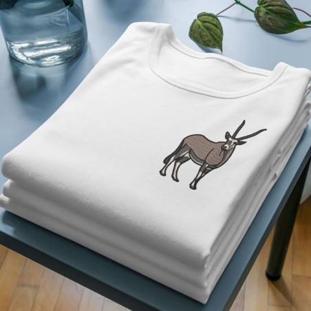 Chandail brodé Unisexe ''Oryx gazelle''