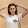 Embroidered Women's Shirt ''Frilled Lizard''
