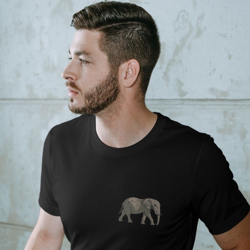 Chandail brodé Unisexe ''Éléphant''