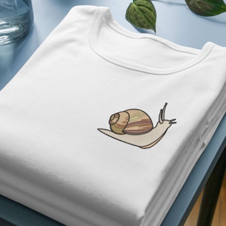 Embroidered Unisex's Shirt ''Snail''