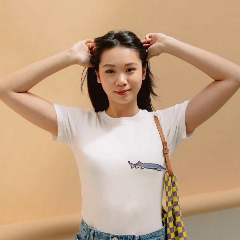 Embroidered Women's Shirt ''Sturgeon''