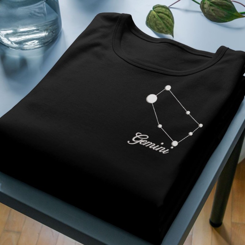 Chandail brodé Unisexe ''Gémeaux''