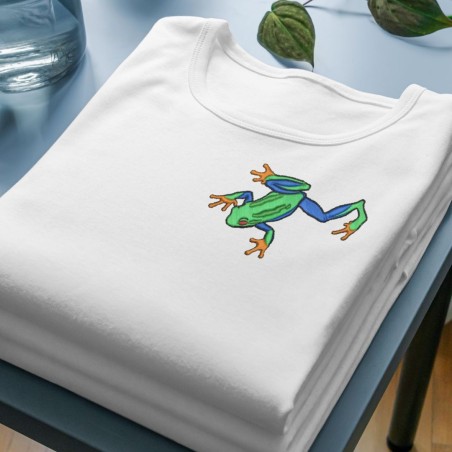 Chandail brodé Femme ''Grenouille''