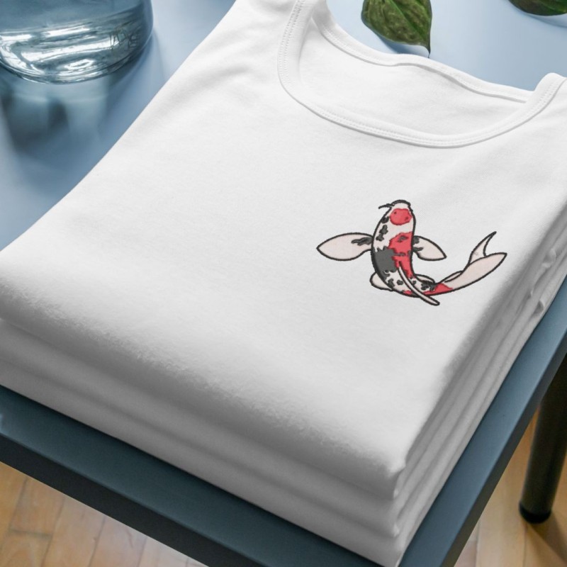 Embroidered Unisex's Shirt ''Koi''