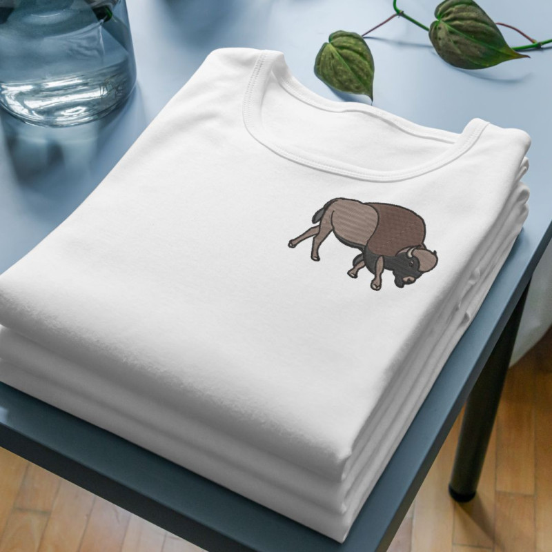 Chandail brodé Unisexe ''Bison''