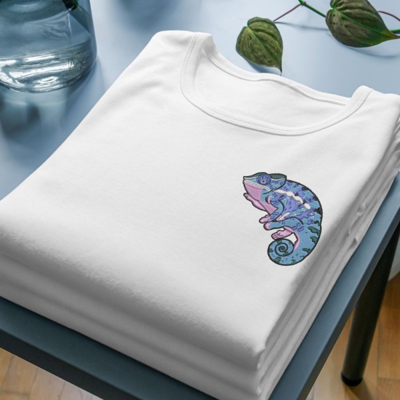 Embroidered Unisex's Shirt ''Panther Chameleon''