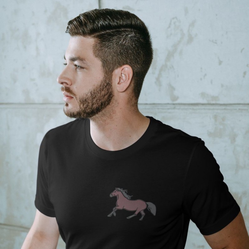 Embroidered Unisex's Shirt ''Horse - Solid Coat''