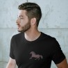 Chandail brodé Unisexe ''Cheval - Robe unie''