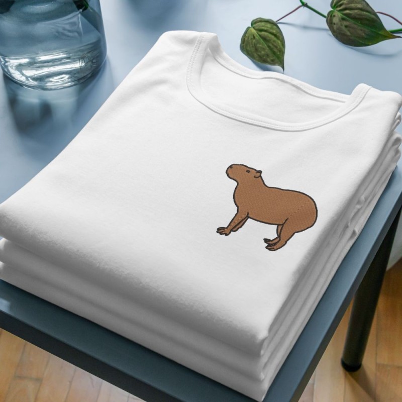 Embroidered Women's Shirt ''Capybara''