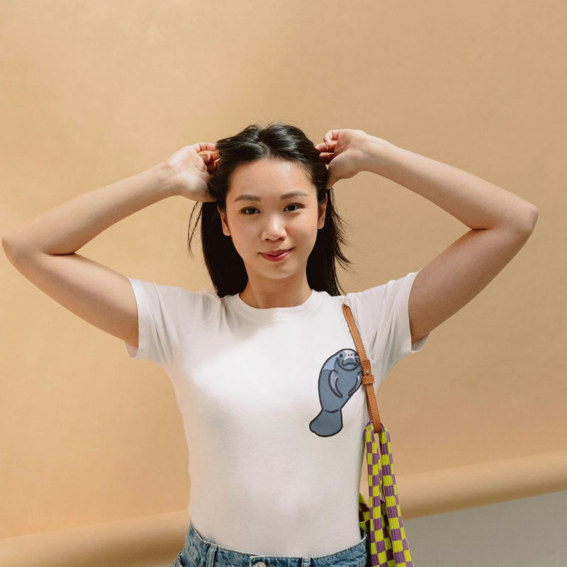 Embroidered Women's Shirt ''Manatee''