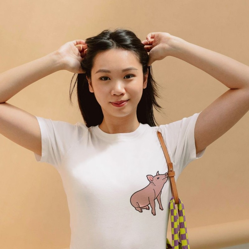 Embroidered Unisex's Shirt ''Pig''