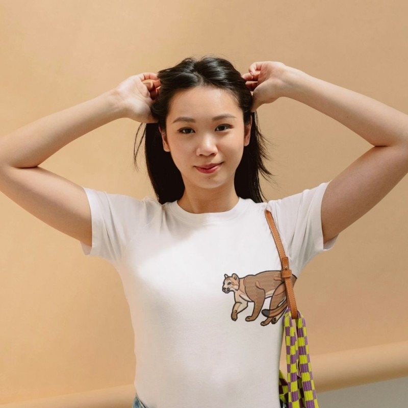 Embroidered Women's Shirt ''Cougar''