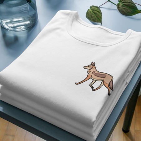 Chandail brodé Femme ''Coyote''