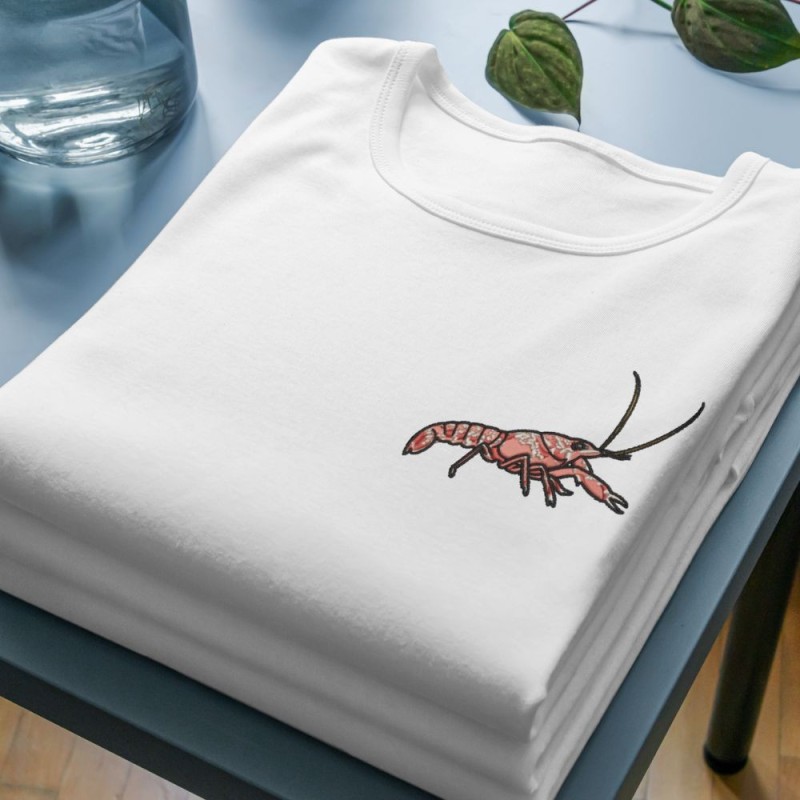Embroidered Women's Shirt ''Shrimp''