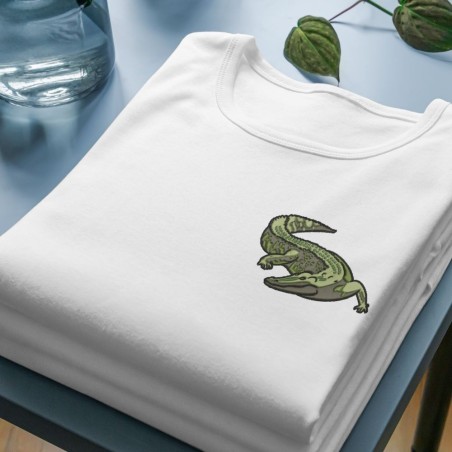 Chandail brodé Unisexe ''Crocodile''