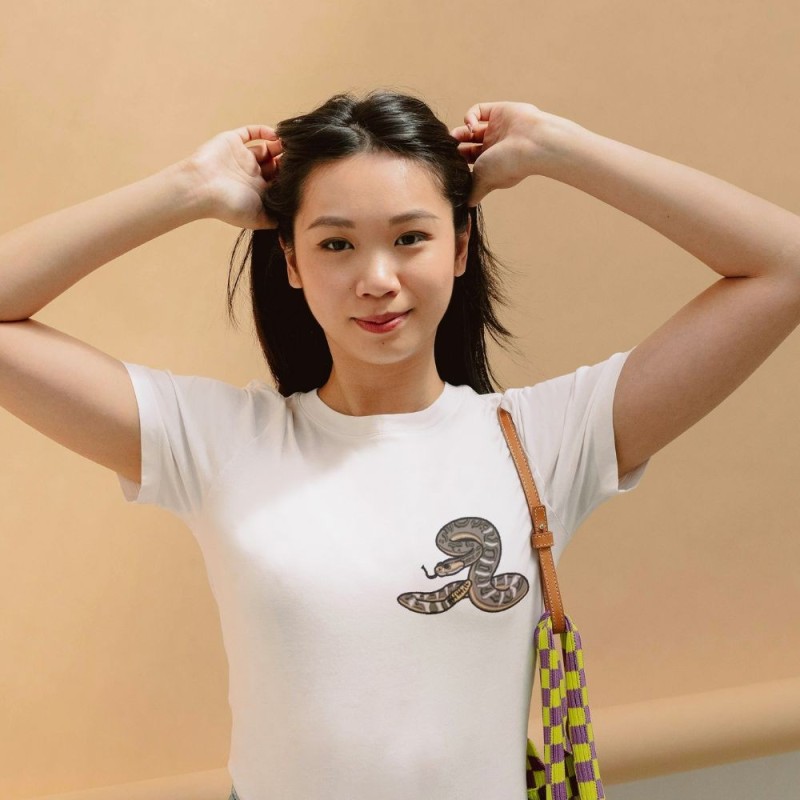 Embroidered Women's Shirt ''Rattlesnake''