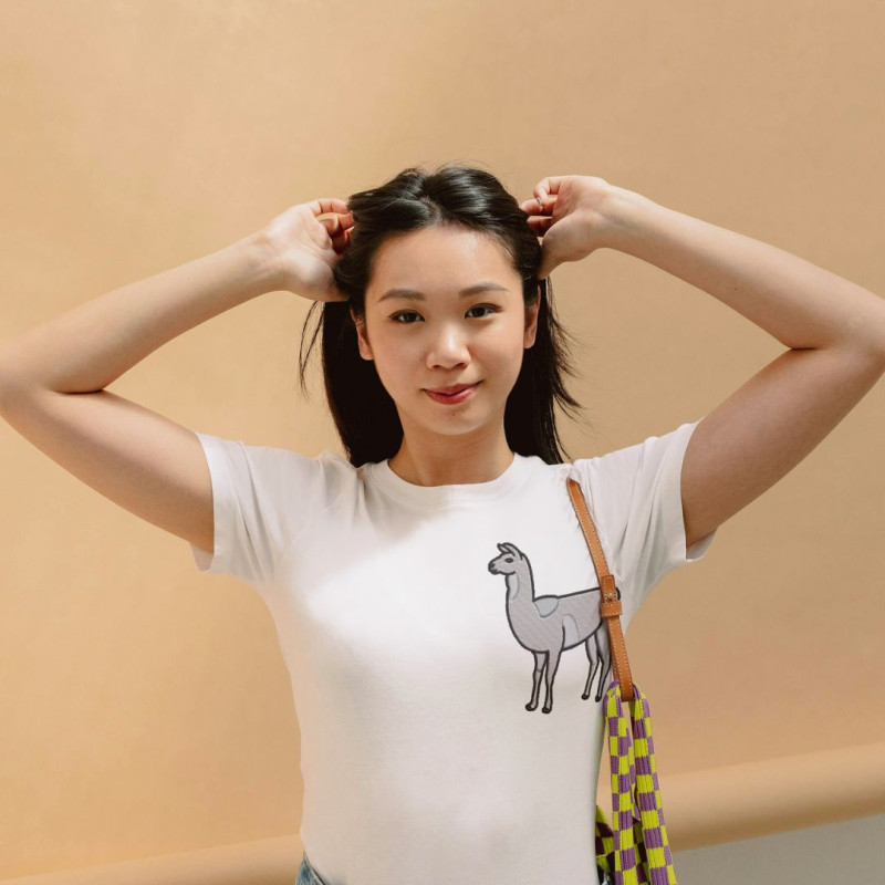 Chandail brodé Unisexe ''Lama''