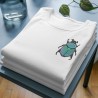 Embroidered Women's Shirt ''Iridescent Scarab''