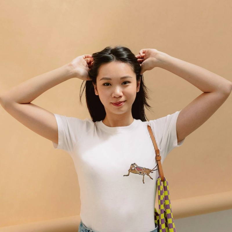 Chandail brodé Femme ''Sauterelle''