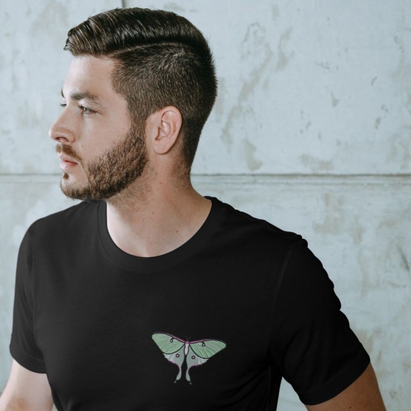 Embroidered Unisex's Shirt ''Luna Moth''