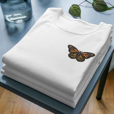 Embroidered Women's Shirt ''Monarch Butterfly''
