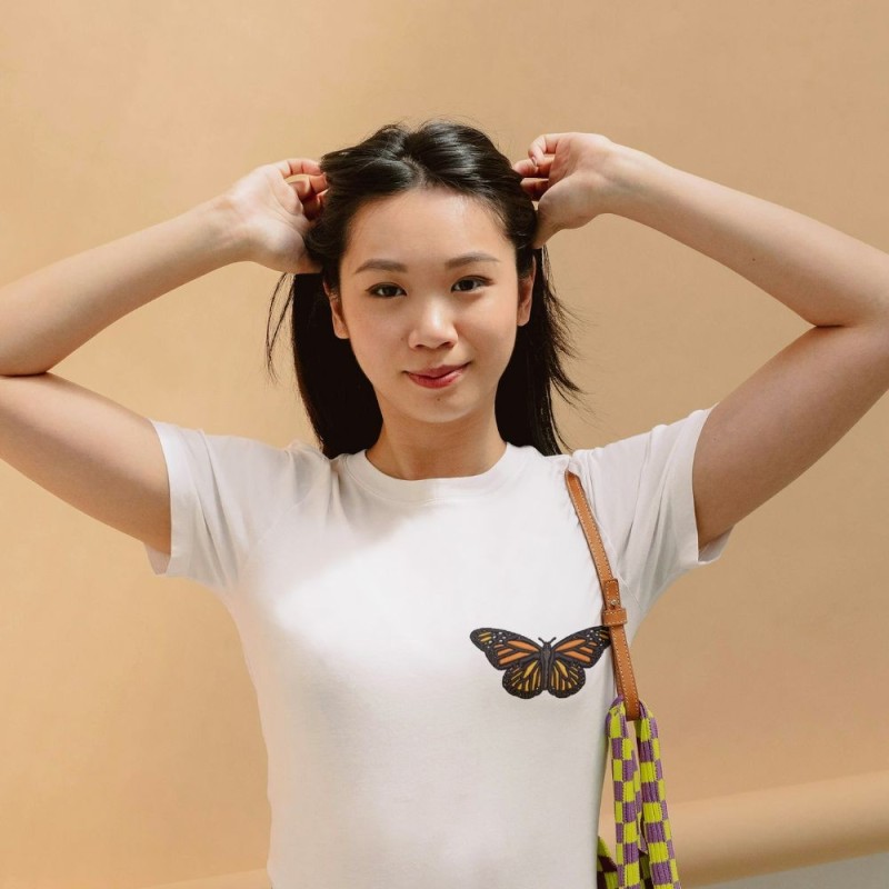 Embroidered Unisex's Shirt ''Monarch Butterfly''