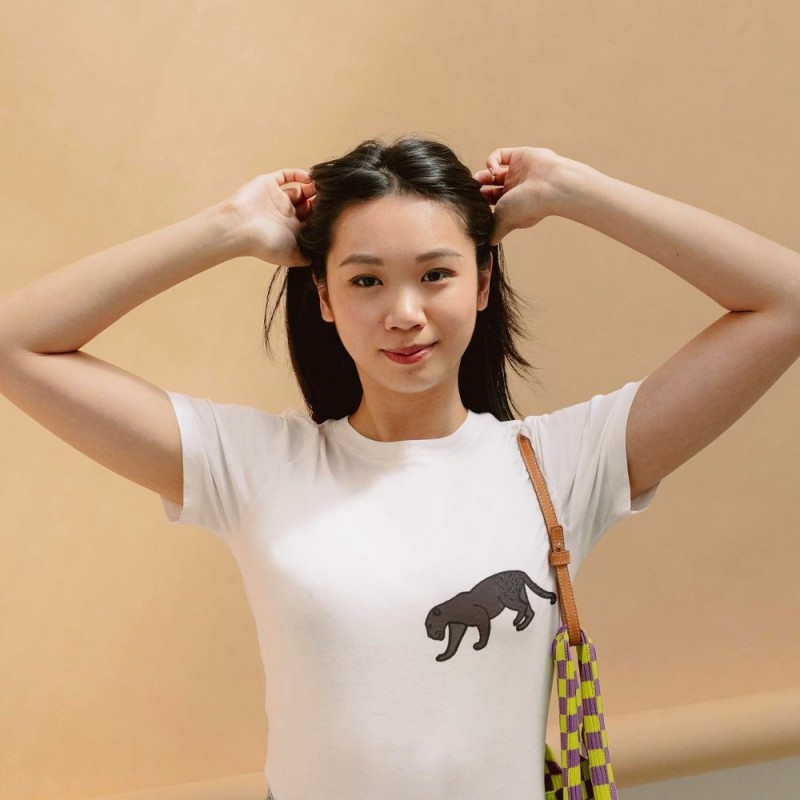 Chandail brodé Femme ''Panthère''