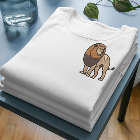 Embroidered Unisex's Shirt ''Lion''