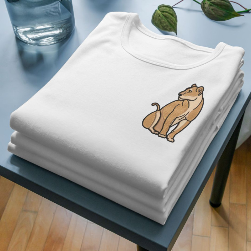 Chandail brodé Femme ''Lion''