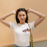 Embroidered Women's Shirt ''Trout''