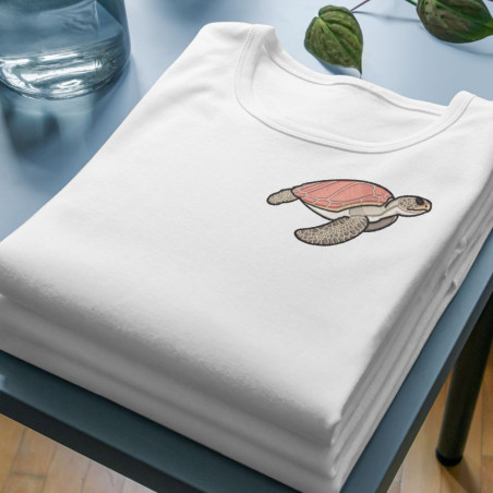 Chandail brodé Femme ''Tortue de mer''