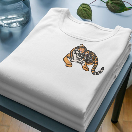 Chandail brodé Unisexe ''Tigre''