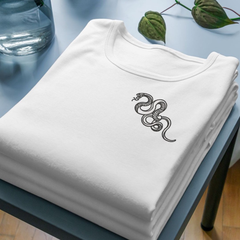 Chandail brodé Unisexe ''Serpent''