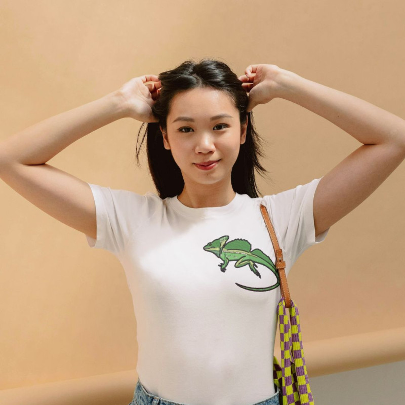 Embroidered Women's Shirt ''Basilisk''