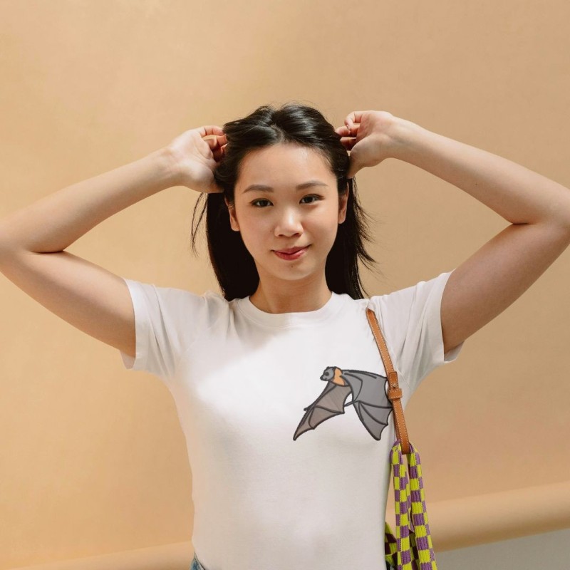 Embroidered Unisex's Shirt ''Fruit bat''