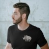 Embroidered Unisex's Shirt ''Rhinoceros''