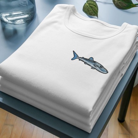 Embroidered Women's Shirt ''Whale shark''