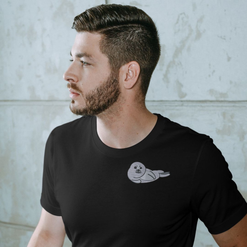 Embroidered Unisex's Shirt ''Baby seal''